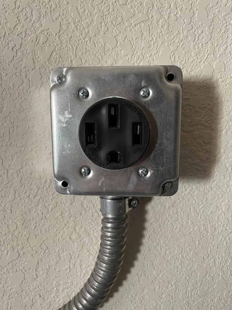 NEMA 14-50 outlet installed for Electrical Panel Upgrade in East Petersburg